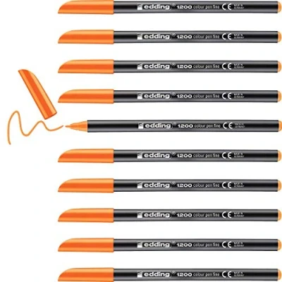 Afbeelding van Markeerstiften Edding 1200 Neon Oranje (10 Stuks)