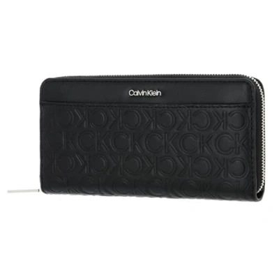 Afbeelding van Calvin Klein Large ZIP Around Portemonnee, Dames, Maat: One Size, Ck black