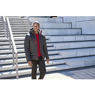 Afbeelding van Regatta Navigate Thermal Jacket RG241 Black/Orange Pop