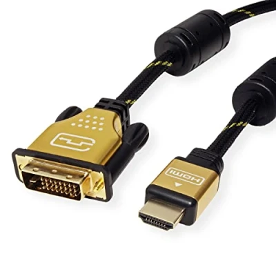 Afbeelding van ROLINE GOLD Monitorkabel DVI (24+1) HDMI, M/M, 2 m