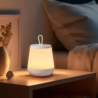 Afbeelding van Diboniur Bedlampje met aanraakscherm voor slaapkamer, meerkleurig, nachtlampje baby&#039;s, oplaadbaar, led volwassenen, afstandsbediening, warme modus, 16 kleuren RGB