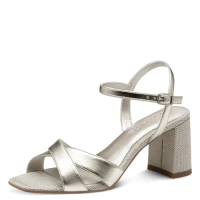 Afbeelding van Tamaris Sandalen, Dames, Maat: 37, Platinum Schoenen