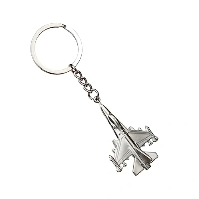 Afbeelding van ODETOJOY Sleutelhanger van verchroomd roestvrij staal, zilverkleurig, zilver.