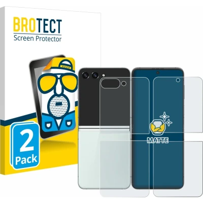 Afbeelding van BROTECT Screenprotector voor Samsung Galaxy Z Flip 5 (Voor+Achter) Folie Beschermfolie matte (2 Stuks)
