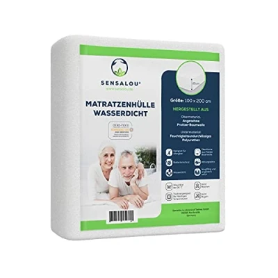 Afbeelding van Sensalou Matrashoes Anti allergisch Waterdicht met Rits 15cm hoog Ademend en vochtregulerend Huisstofmijt 70x140x15cm