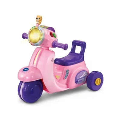 Afbeelding van VTech 2 in 1 Loopscooter Educatief Speelgoed Ombouwen tot Driewieler vanaf Jaar Roze