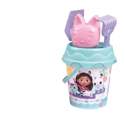 Afbeelding van Smoby Gabby 7600862178 strandemmer Het poppenhuis 17 cm met zeef, hark, schep en vorm voor zand, vanaf 18 maanden, gemaakt in Frankrijk