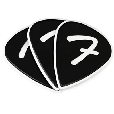 Afbeelding van Fender F Grip 351 Pick Black plectrum 1.50 mm 3 pack