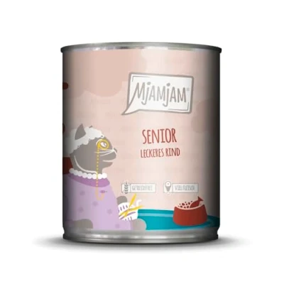 Afbeelding van MjAMjAM Cat Senior blik 6x800g Rundvlees