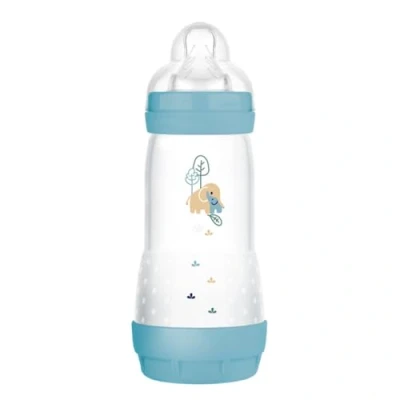 Afbeelding van MAM Easy Start Anti koliek fles 4 maanden snelle doorstroming (320 ml) oceaan ter vermindering van en klachten de baby babyfles compatibel met borstvoeding
