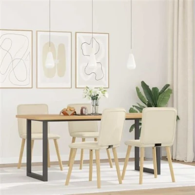 Image de vidaXL Chaises à manger lot de 4 Lin3315179