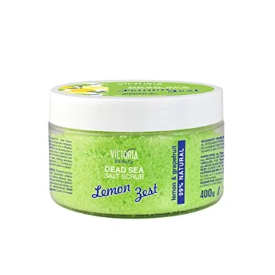 Afbeelding van Victoria Beauty Salt Body Scrub Dead Sea 400 gr met lemon en grapefruit