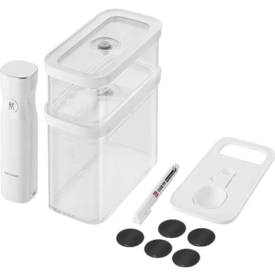 Afbeelding van CUBE Starterset voor vacuüm, M/5 Pz, transparant wit grijs lijn, zonder plug