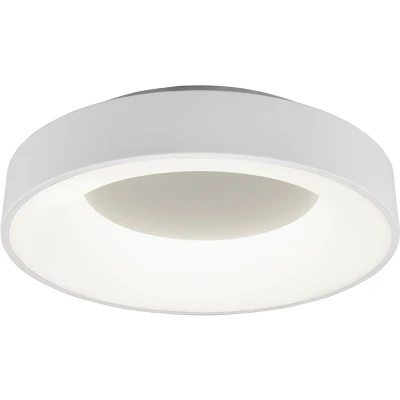 Afbeelding van Trio Leuchten Girona 671210131 Led plafondlamp, metaal, mat wit, acryl, met dimmer, geheugenfunctie, nachtlampje, afstandsbediening