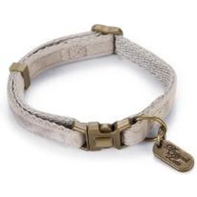 Afbeelding van Designed by Lotte Kattenhalsband Velura Grijs 20 30cmx10mm