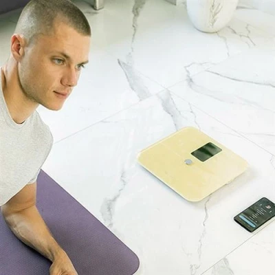 Image de Balance Numérique de Salle Bain Cecotec Surface Precision 10400 Smart Healthy Vision Jaune