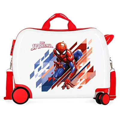 Afbeelding van Spiderman jongens rol zit ABS kinderkoffer 4W