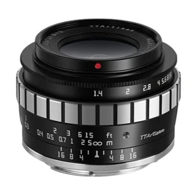 Afbeelding van TTARTISAN TARTISAN F1.4 APS C groothoeklens voor FUJ X A1 A10 M1 M2 H1 T1 T2 T20 T3 T4 T100 T30 PR01 XS10 en meer (zilver)