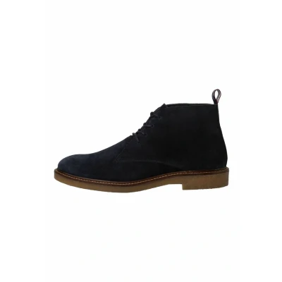 Afbeelding van Marco Tozzi BY Guido Maria Kretschmer Veterboots, Heren, Maat: 41, Navy Leer