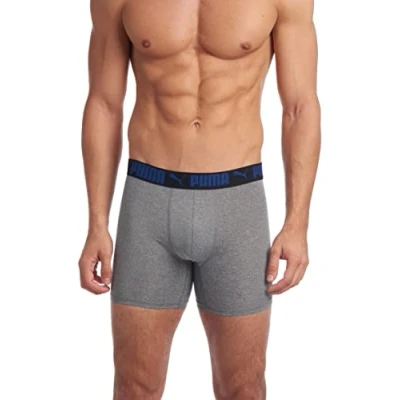 Afbeelding van PUMA Set van 3 boxershorts voor heren, saffier ster