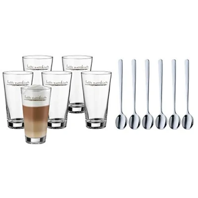 Afbeelding van WMF Latte Macchiato glazen met lepels, 6 delig