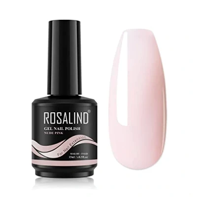 Afbeelding van ROSALIND 15 ml poly nagelgel, roze, nude, kleuren, semi permanent, soak off, UV, LED, ml, acryl, nail art voor verlenging, gel, nagellak, 1 stuk