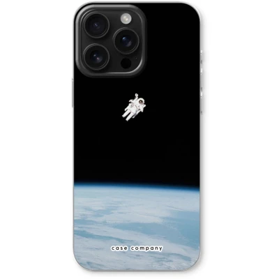 Afbeelding van Case Company® hoesje geschikt voor iPhone 16 Pro Max Alone in Space Soft Cover Telefoonhoesje Bescherming aan alle Kanten en Schermrand