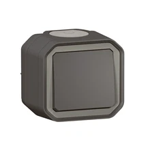 Afbeelding van Legrand Plexo Wisselschakelaar 10Ax Compleet Ip55 Ik08 Antraciet