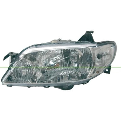 Afbeelding van PRASCO MZ0224804 Koplampen Links H4 Transparent voor rechtsrijdend verkeer Zonder elektro motor afregelmotor LWR