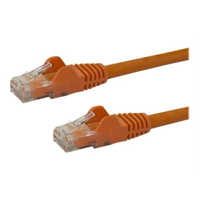 Image de StarTech.com Câble réseau Cat6 Gigabit UTP sans crochet de 10 m orange cordon raccordement