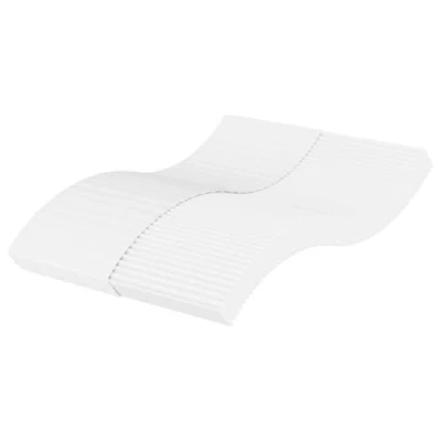 Image de vidaXL Matelas en mousse blanc 140x220 cm dureté H2 H34016642
