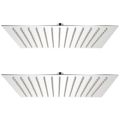 Afbeelding van Regendouchekop 2 st 25x25 cm roestvrij staal