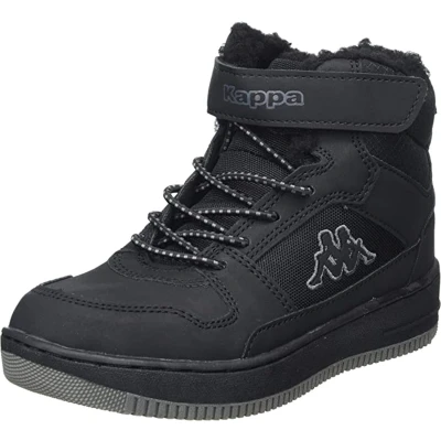 Afbeelding van Kappa unisex kindersneakers winterschoenen gevoerd stijlcode 260991K 1111 zwart
