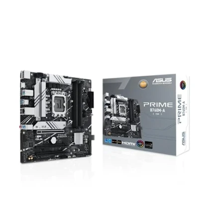 Image de ASUS PRIME B760M A CSM carte mère micro ATX Socket LGA1700 B760 Chipset USB 3.2 Gen 1, 2, C 1 2.5 Gigabit LAN graphique embarquée (unité centrale requise) audio HD (8 canaux)