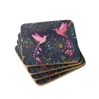 Afbeelding van Sara Miller India Collection Colibri Paradise onderzetters, 4 stuks