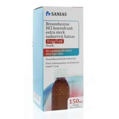 Afbeelding van Broomhexine Hcl Sanias Hoestd Extr St 1,6mg/ml Skv