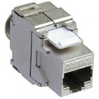 Image de LogiLink Module keystone Cat.6A, classe EA, blindé, gris