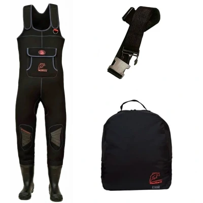 Afbeelding van Behr Neoprene Waders Red Carp Size 45/46 + Bag Belt Waadpak