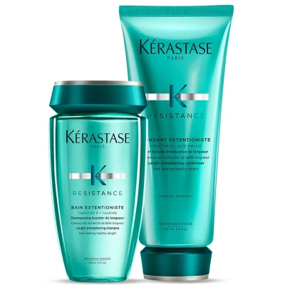 Afbeelding van Kérastase Résistance Extentioniste Shampoo + Conditioner Voordeelset stimuleert haargroei