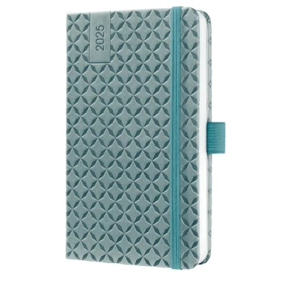 Afbeelding van Weekagenda Flair A6 2025 (NL/FR/EN/DU) Ocean Blue Hardcover