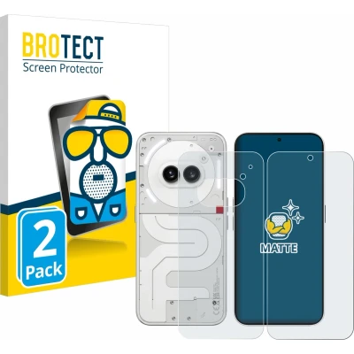Afbeelding van BROTECT Screenprotector voor Nothing Phone (2a) (Voor+Achter) Folie Beschermfolie matte (2 Stuks)