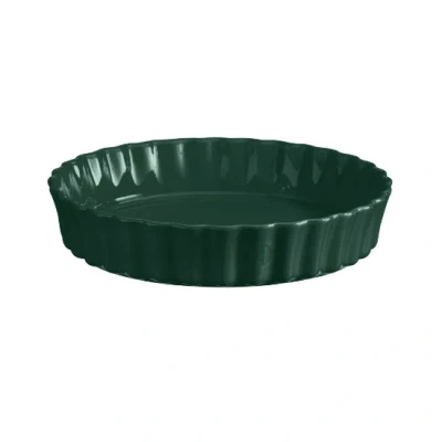 Afbeelding van Emile Henry Hoge taartvorm, keramiek, 24 cm, cedergroen