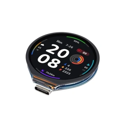 Afbeelding van Waveshare ESP32 S3 ontwikkelingskaart met rond 1,3 inch lcd touchscreen, 32 bits LX7 dual core processor, ondersteunt wifi en Bluetooth 5 (LE), geïntegreerde GC9A01 driver besturingschip