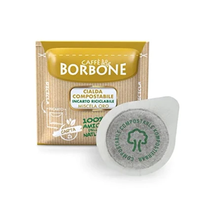 Afbeelding van Caffè Borbone koffiepad, composteerbaar, recyclebaar, goudmix, 150 dranken, ESE systeem