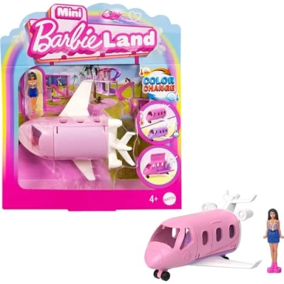 Afbeelding van Barbie Mini BarbieLand Vliegtuig met Barbiepop