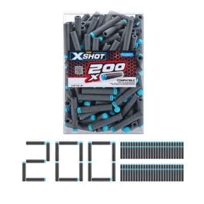 Afbeelding van XSHOT ZURU Excel 200 navuldartpijlen, compatibel met en andere merken, Blaster Outdoor Toys