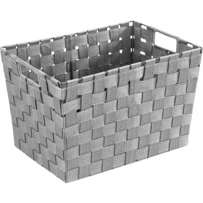 Afbeelding van Wenko Opbergmand Adria 35 X 22 25,5 Cm Pp Grijs Maat M