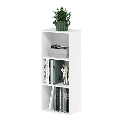 Afbeelding van Furinno Luder Open boekenkast met 3 verdiepingen, wit