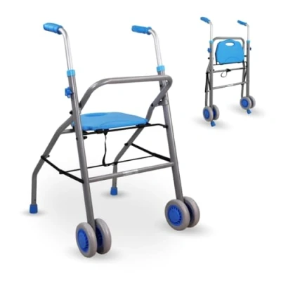 Afbeelding van Mobiclinic Future Lichtgewicht Looprek Aluminium Eenvoudig in hoogte te verstellen Ergonomische Zitting Met wielen