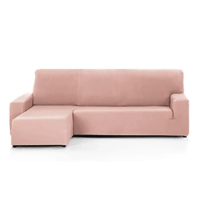 Afbeelding van Martina Home Tunez hoekbankhoes, polyester elastaan katoen, zalm, brazo izquierdo corto (visto de frans)